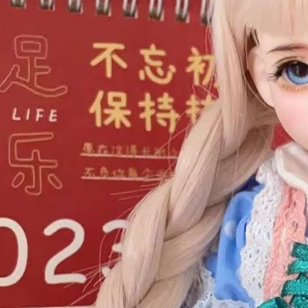 

Kids Gift BJD/SD 1/6 Lolita Doll Wig Dark Brown Light Golden Long Curly Wig with Bangs DIY Toys Doll Wig Accessories