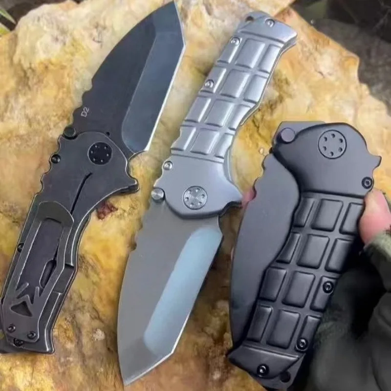

Heavy MDF Portable Pocket Camping Outdoor Folding Knife D2 Blade Steel Handle Hunting Survival Tactica Utility Knives EDC Tools