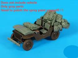 1:35 Scale Resin Die-casting Armored Vehicle Parts Modification Does Not Include The Unpainted Model Of The Car