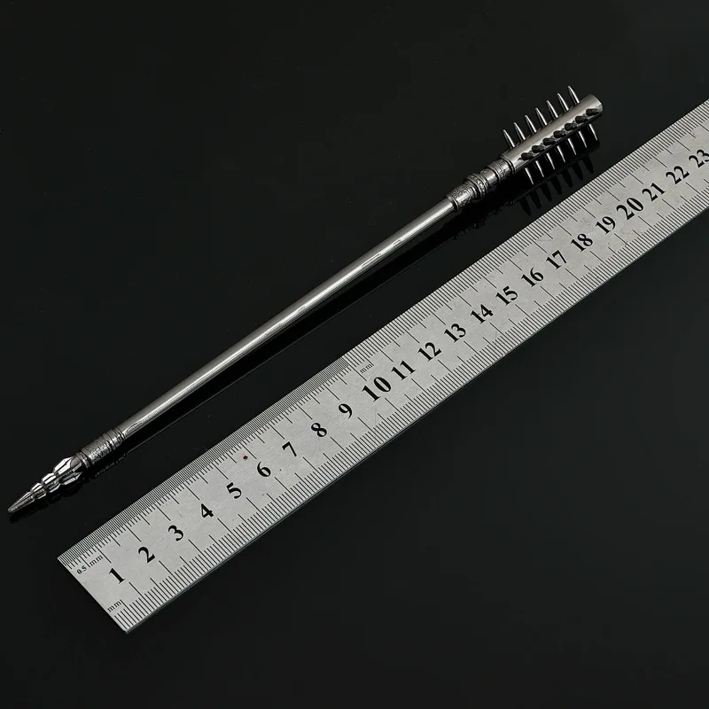 22cm 고대 중국 무기 철 탑 · 메이스 금속 무기 칼 게임 주변 장치 장식품 수집품 축제 선물 장난감