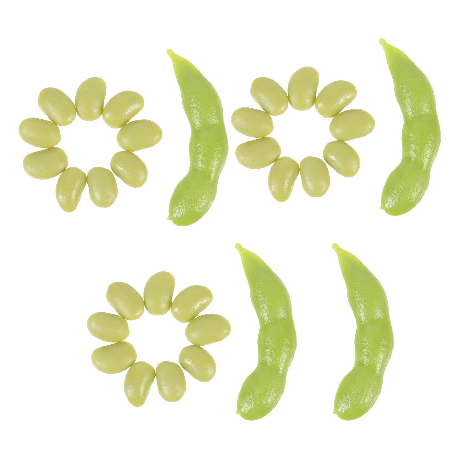 

1 набор реалистичных искусственных моделей эдамаме (зеленых соевых бобов) для фотосъемки, декора ресторанов, деревенского кухонного декора, имитация