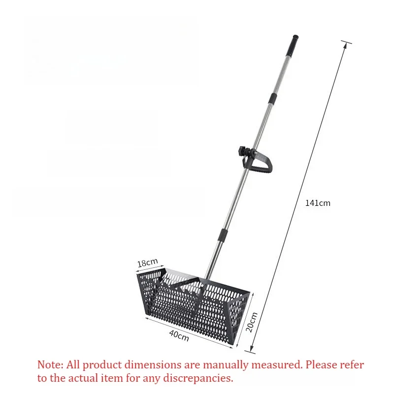 Detachable Design Beach Treasure Finding Tools, Tooth Rake + Metal Shovel with Sand Screen for Shell Hunting on Coast