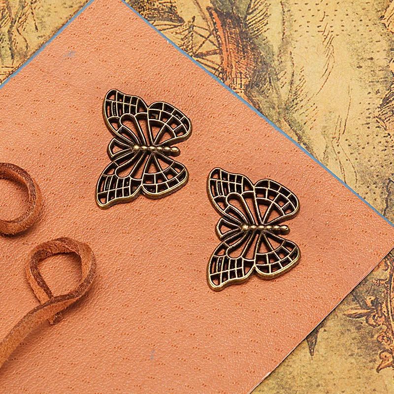 10Pcs/Lot 25x18mm 3 Colors Butterfly Flying Butterfly Charms Pendant For DIY Jewelry Making Handmade Jewelry Craft Findings