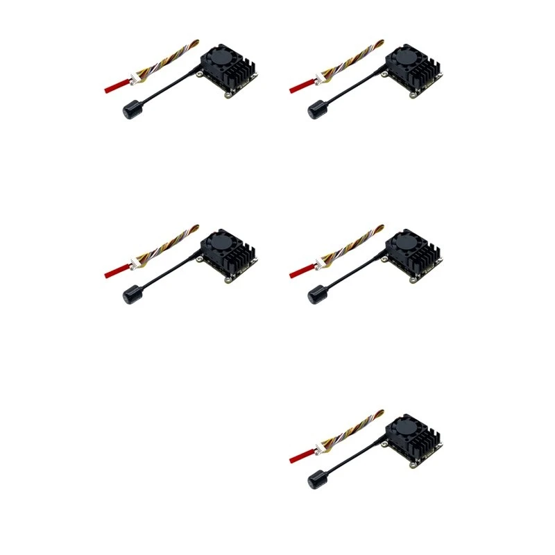 HFES 5X 5.8G 2W VTX 2000Mw FPV Video Transmitter Module+Upgrade Antenna Support 2S-6S For FPV Long Range RC Drone
