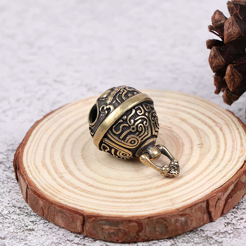 Brass Drop Bell Chinese Good Luck Tinkle Bell Charm For Bracelet and Anklet