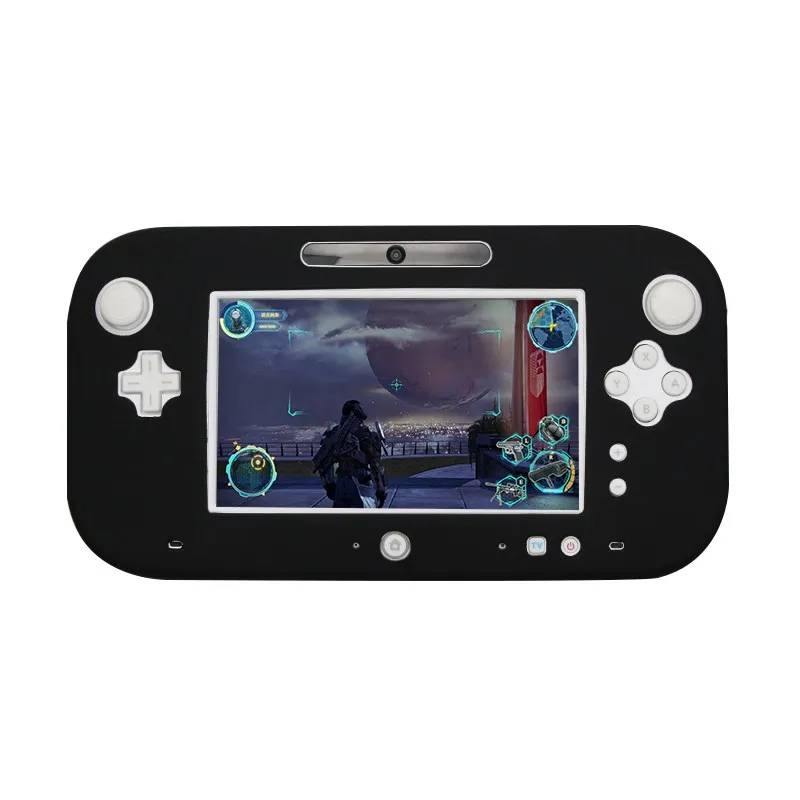 ZUIDID ยางซิลิโคนอ่อนนุ่ม Full Body Protector สําหรับ Wii U เจลกรณีเปลือกใช้งานร่วมกับ Nintendo Wii U Gamepad Controller