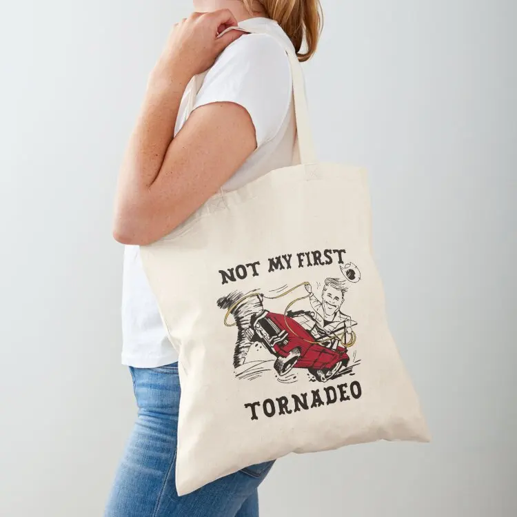 

Glen Powell Not My First Tornado Tote Bag Cloth bag bag luxury women Women's beach bags tote custom