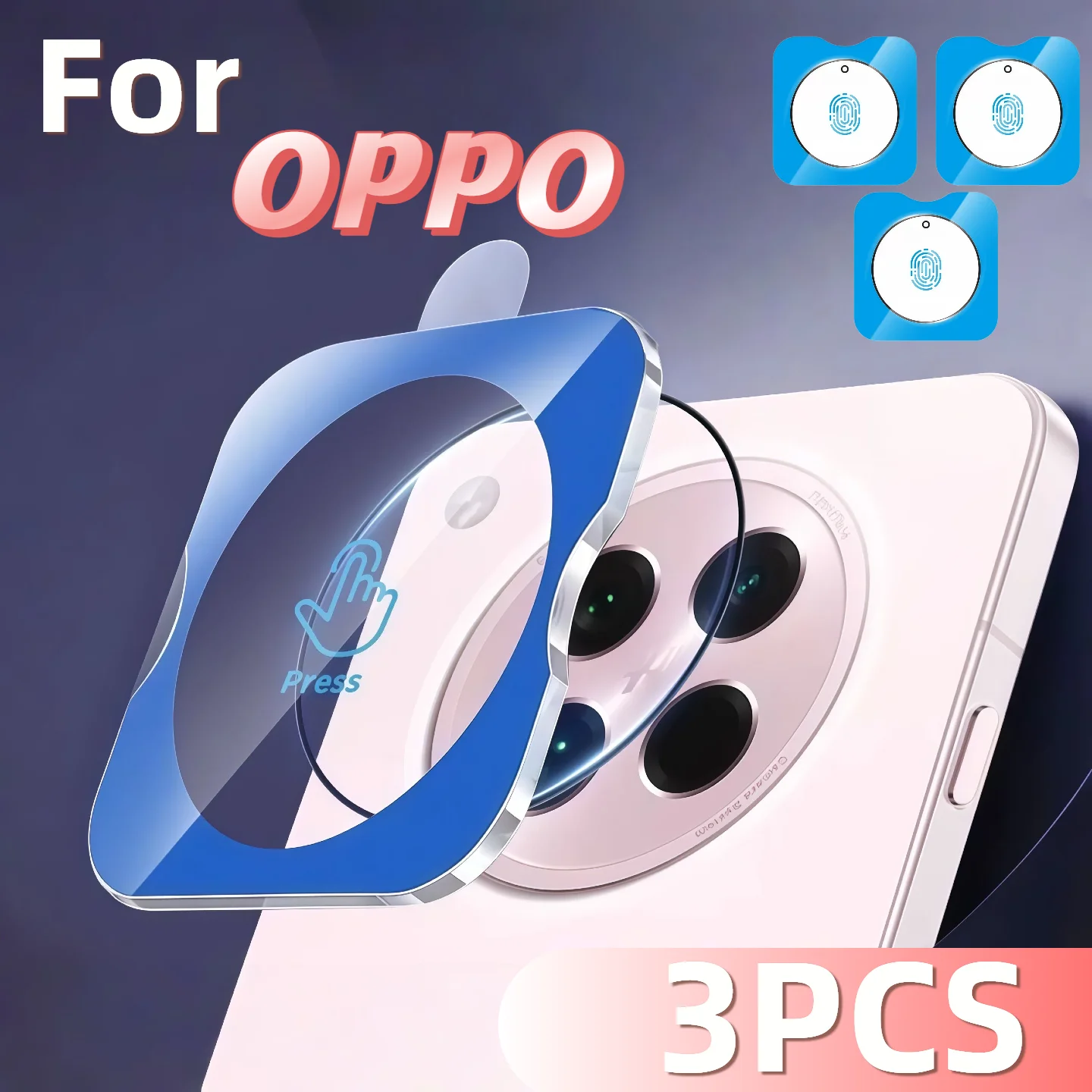 

3Pcs Tempered Glass Camera Protector For OPPO Find X7 X8S X8 Plus Ultra Pro Anti Scratch Anti Fingerprint Durable Lens Protectio
