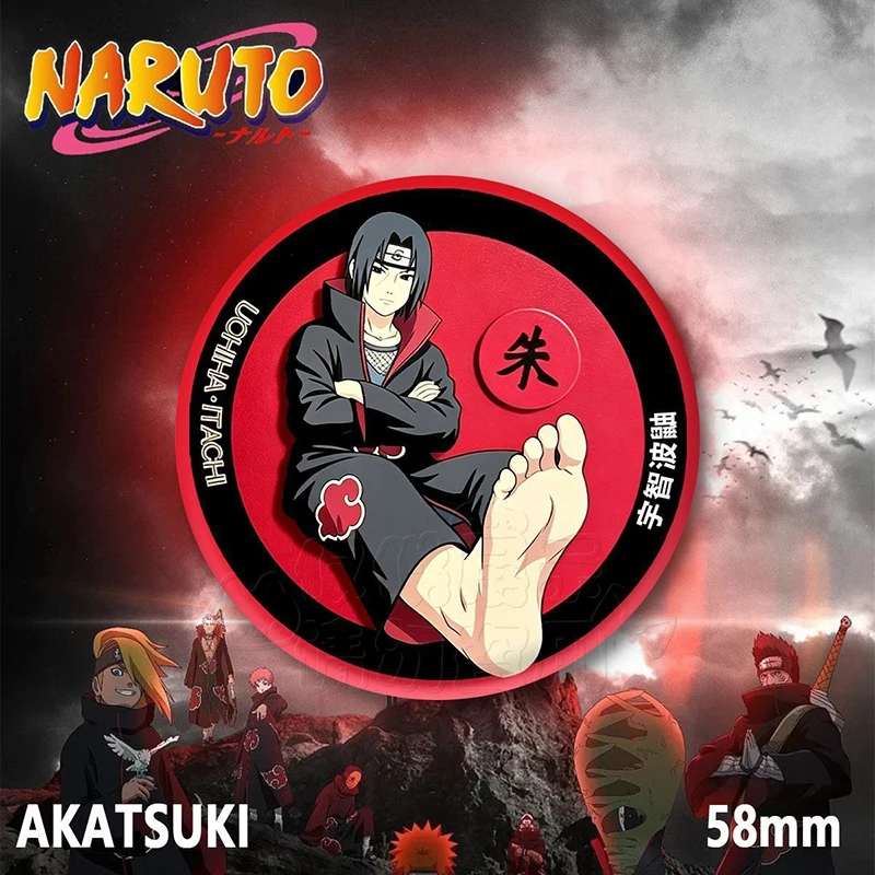 Cartoon Naruto Akatsuki Abzeichen Brosche Itachi Deidara Sasori Konan Pain Hidan Kisame Runde Metallabzeichen Rucksack Reversnadel Geschenk – Detail 8