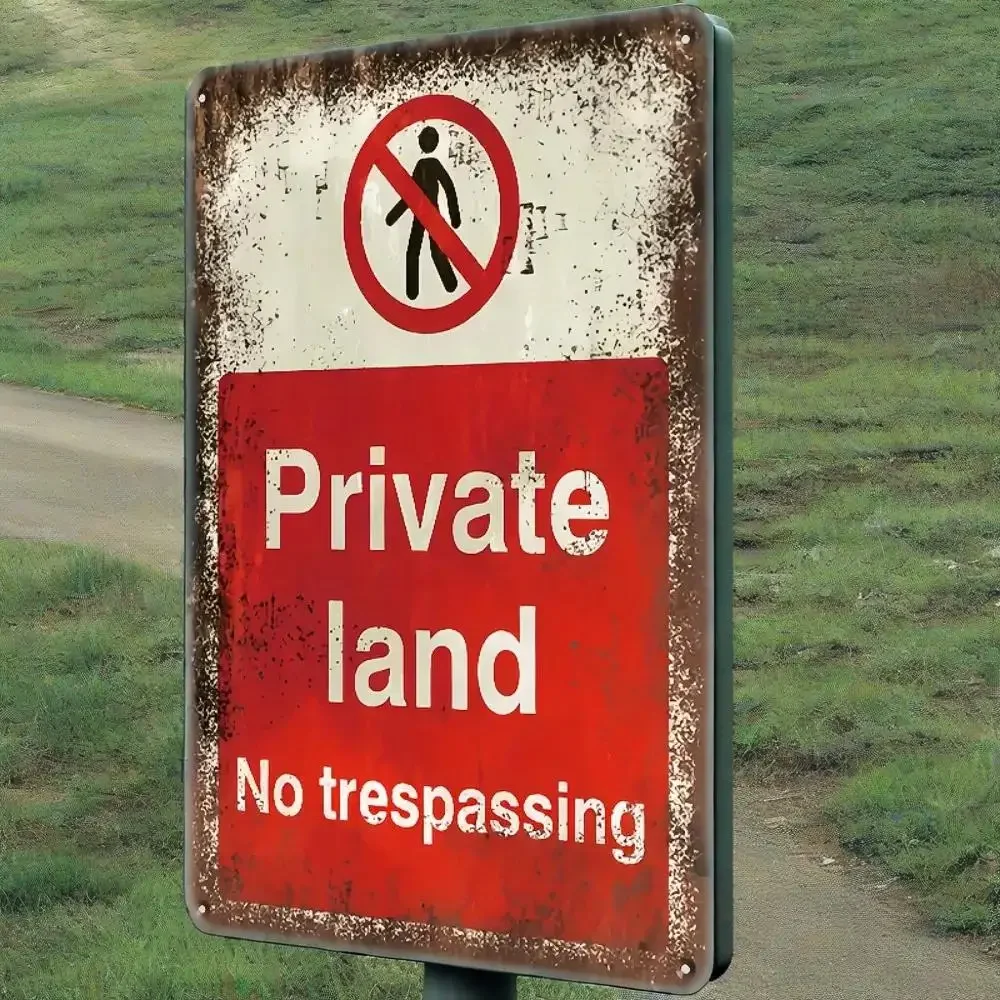 

Distressed Metal Wall Decor: Durable, Easy-Install Property Markers with Rustic Charm