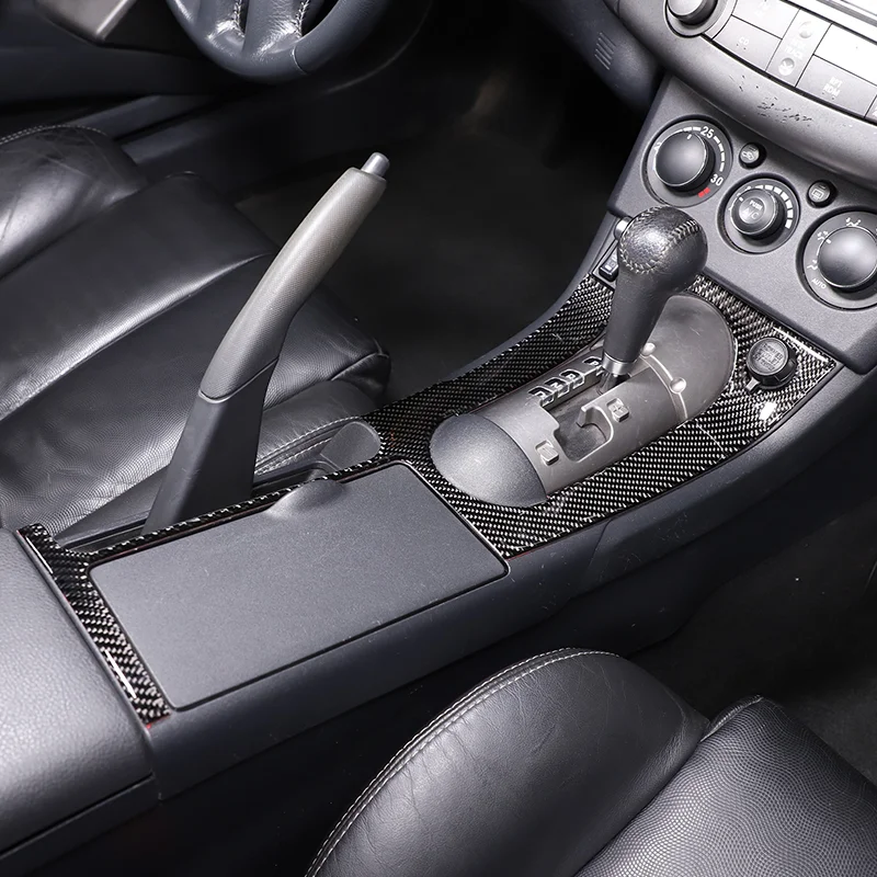 لميتسوبيشي الكسوف 2006-2011 لينة ألياف الكربون سيارة وحدة التحكم المركزية والعتاد التحول لوحة الكسوة ملصق اكسسوارات السيارات #6