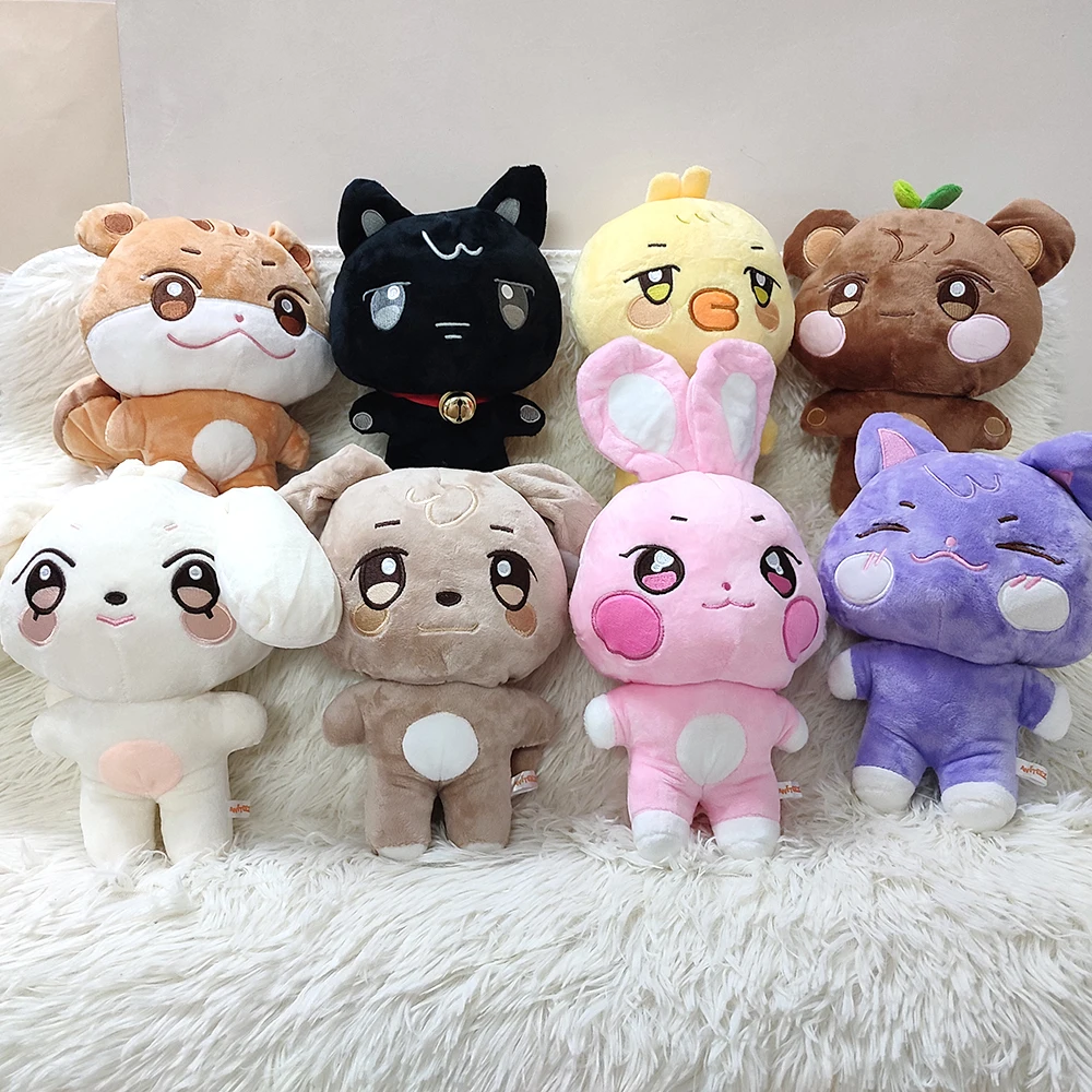 25cm ATEEZ Plush Aniteez Doll Hongjoong Seonghwa Yunho Yeosang San Mingi Wooyoung  Peluche Kawaii Stuffed Animal Toys Fans Gift