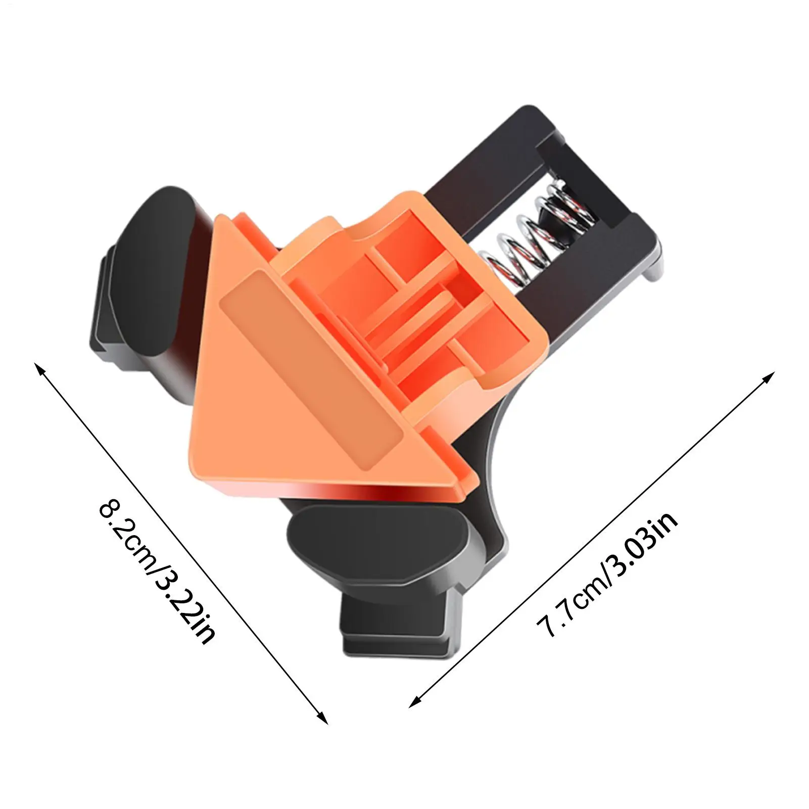 Right Angle Clamp 4 Pieces Precision Edge Hold Tool Quick Adjustable Opening Non-Slip 90 Degree Corner Clamp for Cabinet 6