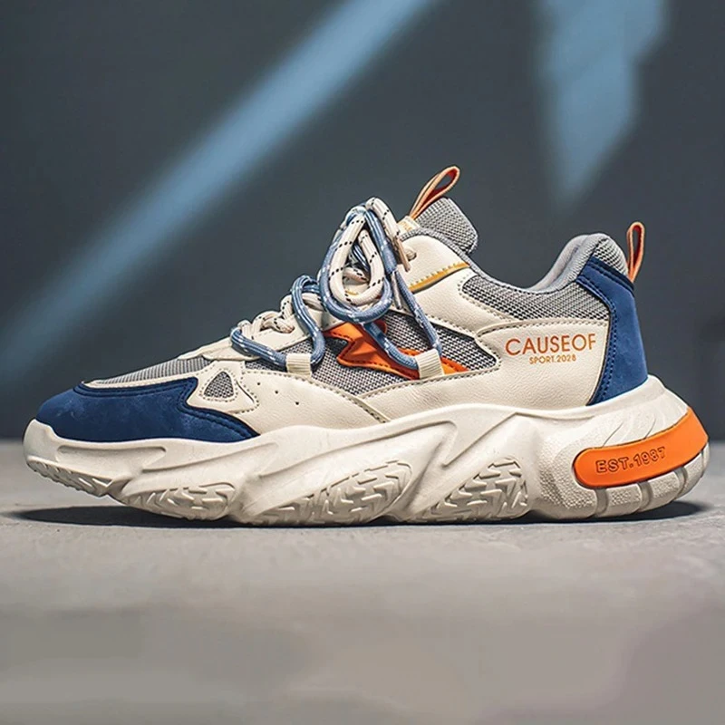 

New Men's Sneakers 2025 Spring Versatile Height Increasing Shoes Fashion Youth Sports Running Shoes for Men Trend Elevator Shoes