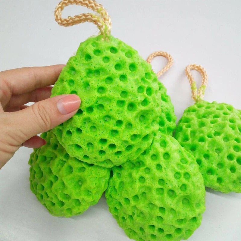 Honeycomb Soft Mesh Bath Sponge Balls Nylon Cleaning Brush Shower Puff Body Cleaner  Scrubbers Bath Ball Bathroom Supplies