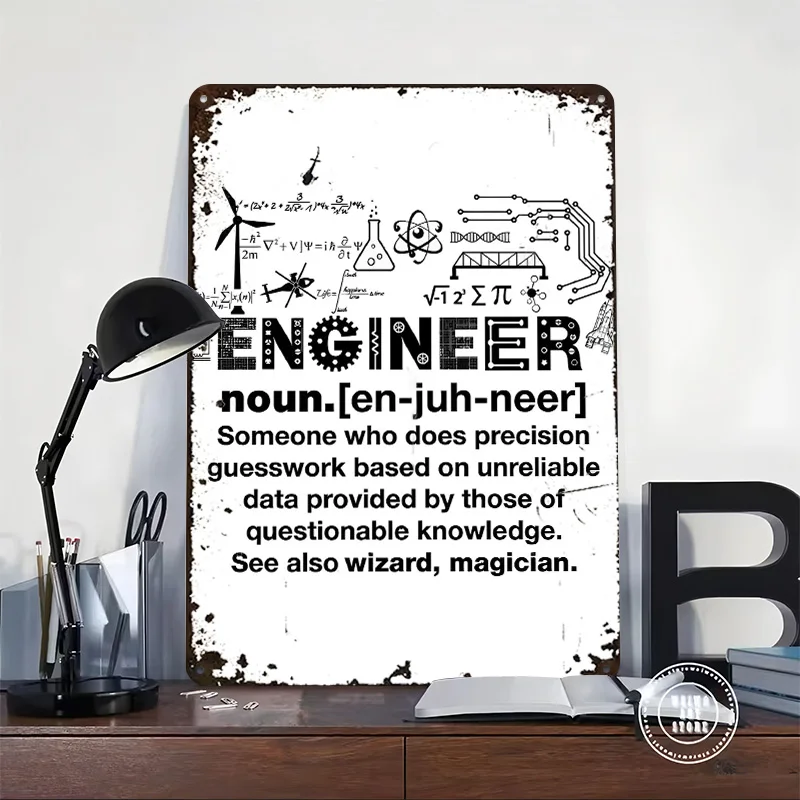 Funny Engineer Poster Customized Vintage Metal Signs Wall Art Retro Tin Plaque for House Decoration Bedroom Home Decorations
