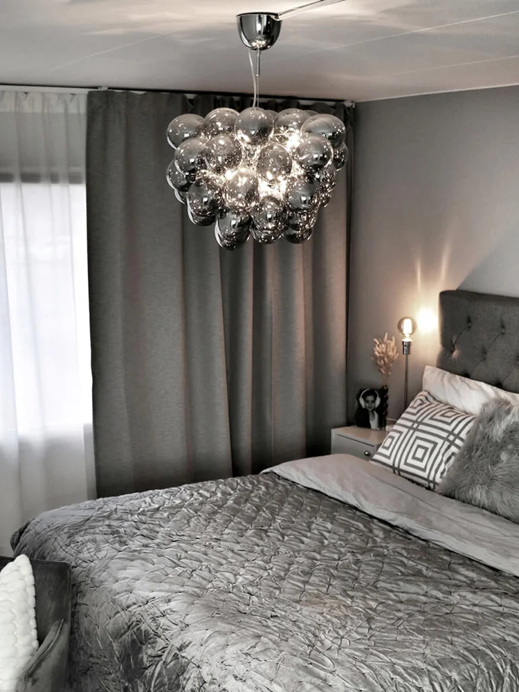 European Designer Modern Minimalist Classical Colored Glass Chandeliers Elegant Home-applicants LED G9 Lights For Living Room image 6