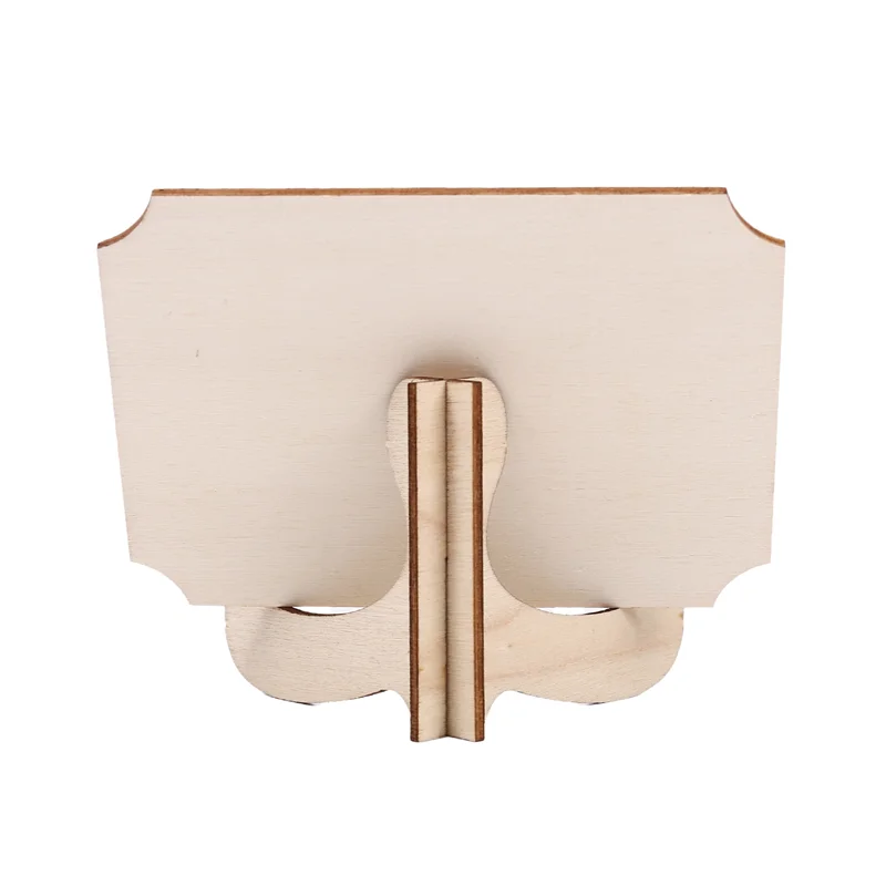 QWE-20 حزمة السبورات الصغيرة مع حامل حامل داعم، بطاقات مكان صغيرة مستطيلة سبورة خشبية صغيرة لحفلات الزفاف وأعياد الميلاد