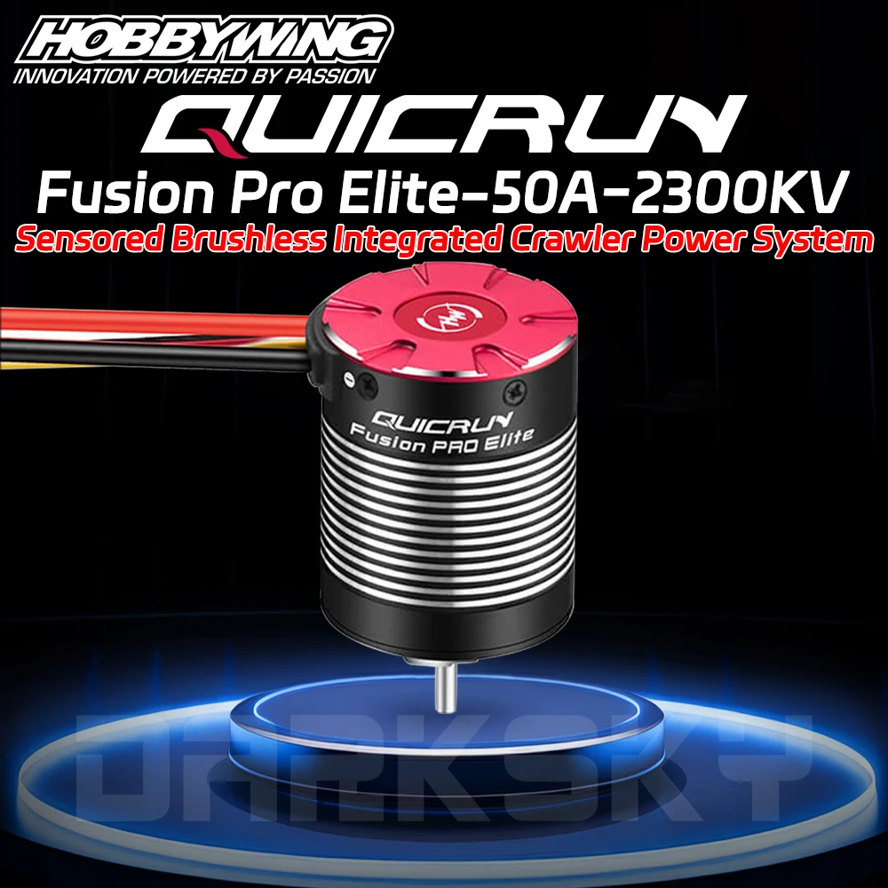 HOBBYWING QuicRun Fusion Pro Elite 50A 2300KV Sensored Brushless Integrated ESC Motor for 1/10 RC Model Car Crawler Accessories