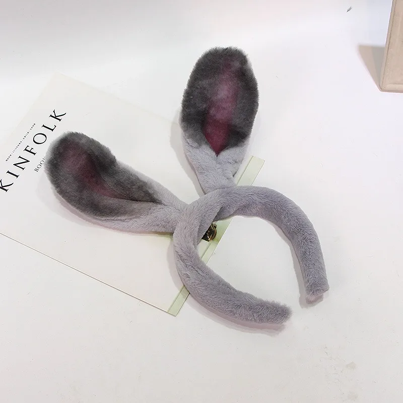 Disney Zootopia 2 Judy Rabbit Ear Hair Band Grey Long-Eared Cartoon Headband for Women Cute Cosplay Accessory