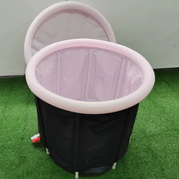 

New folding bathtub inflatable tube bucket foldable bath bucket household sweat bath bucket wholesale