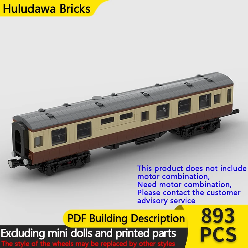 

City Car Model MOC Building Bricks British Rail Mk1 Dinner Carriage Modular Technology Children Holiday Gifts Assemble Toys Suit
