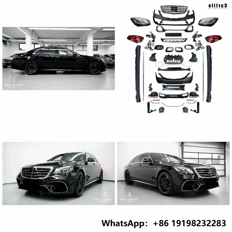 Best Selling Car Bumpers Body Kit for Mercedes S Class W222 2014-2020 Modification to S63 AMG Look Like.