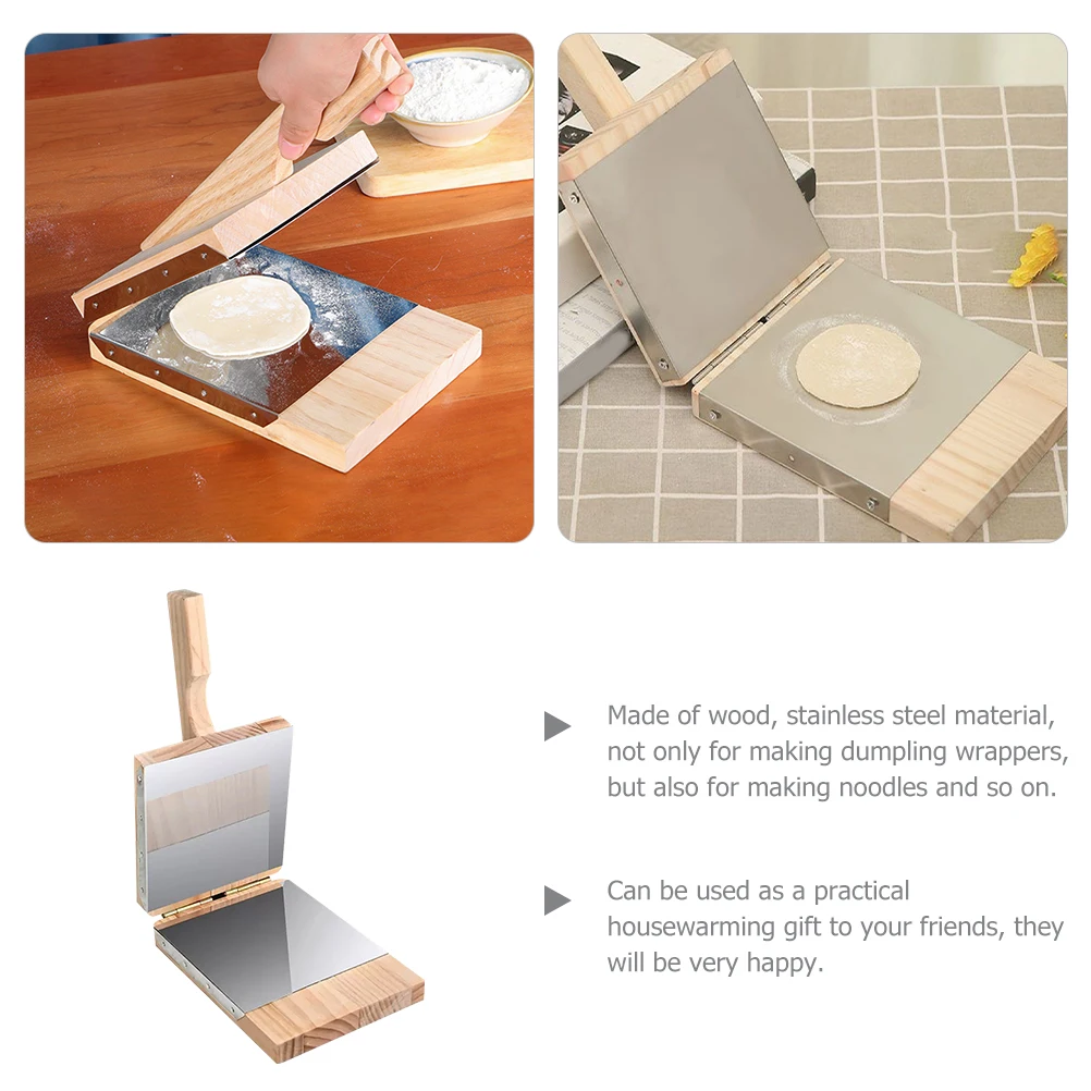 Holz Knödel Wrapper Presse Form Teig Presser Werkzeug für Knödel Haut Machen Küche Zubehör Praktisches Geschenk