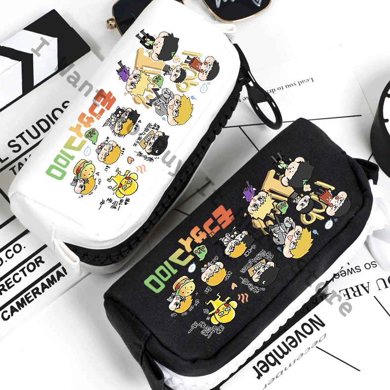 

Anime Mob Psycho 100 Dimple Kageyama Shigeo Reigen Arataka Mobu Saiko Hyaku Cosplay Writing Case Cartoon Pen Bag Halloween Xmas