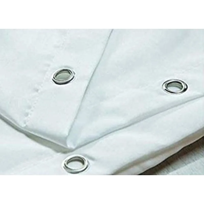 Bathroom shower curtain mildew-proof polyester cloth antibacterial waterproof white satin striped shower curtain
