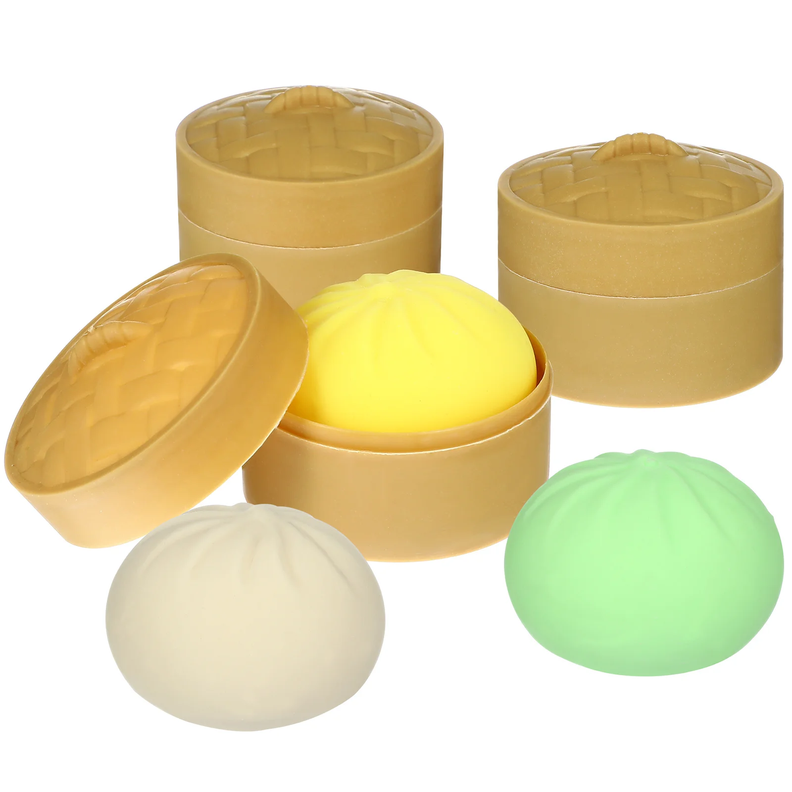 Set di 3 Pezzi di Giocattoli Antistress a Forma di Ravioli per Bambini, Esercizio Manuale e Decompressione