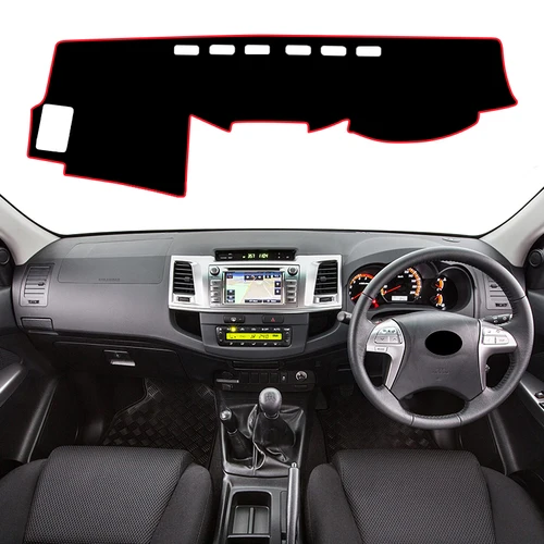 Imagen 2 del producto Para Toyota Hilux SW4 Fortuner AN50 2005 2006 2007 2008 2009 2010 2011 2012 2013 2014 tablero de coche parasol cubierta Accesorios