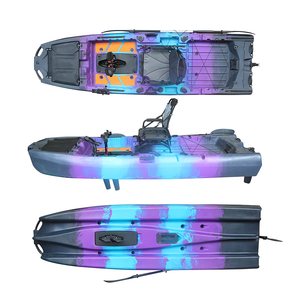 

10.5ft Top Hot Sale Pedal Fishing Kayak Motor Electric Pedal Boat Sit on Top Kayak for Sale with Multi-pedal Drive
