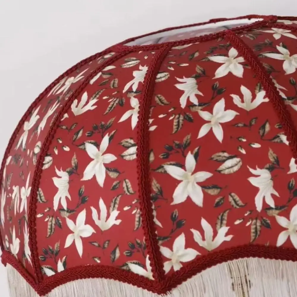 20CM 25CM 30CM Fabric Lampshade European-style Easy To Replace Retro Lampshade Premium Feel Vintage Style Tassels E27 Lampshade