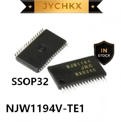 2-5PCS NJW1194V‑TE1 SSOP‑32 0.65mm Pitch 2‑Channel Electronic Volume Tone Control IC 4‑Input Audio Selector Low Noise For Hi‑Fi