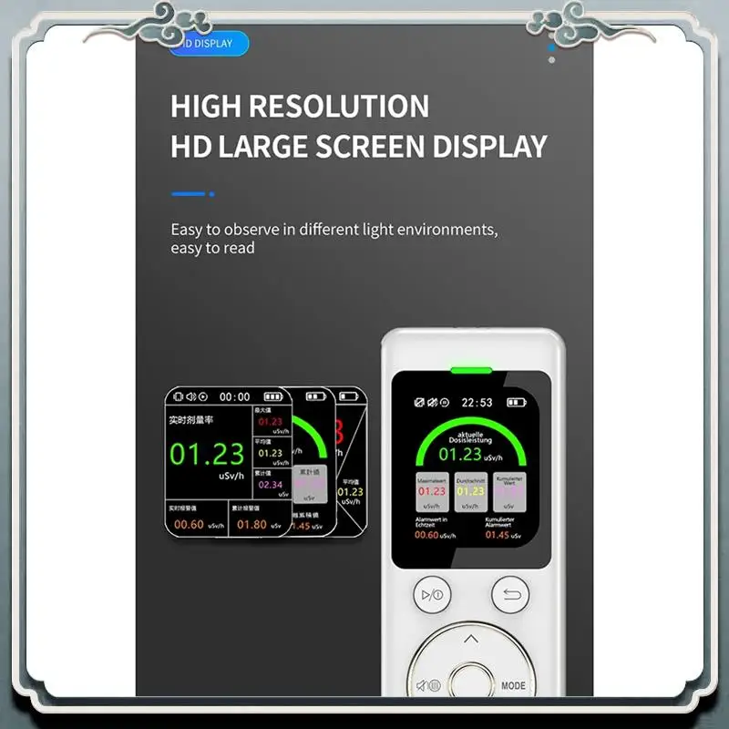 

Premium Waterproof Nuclear Radiation Detector Geiger Counter High Precision X-Ray Beta Gamma Radioactivity Tester Dosimeter