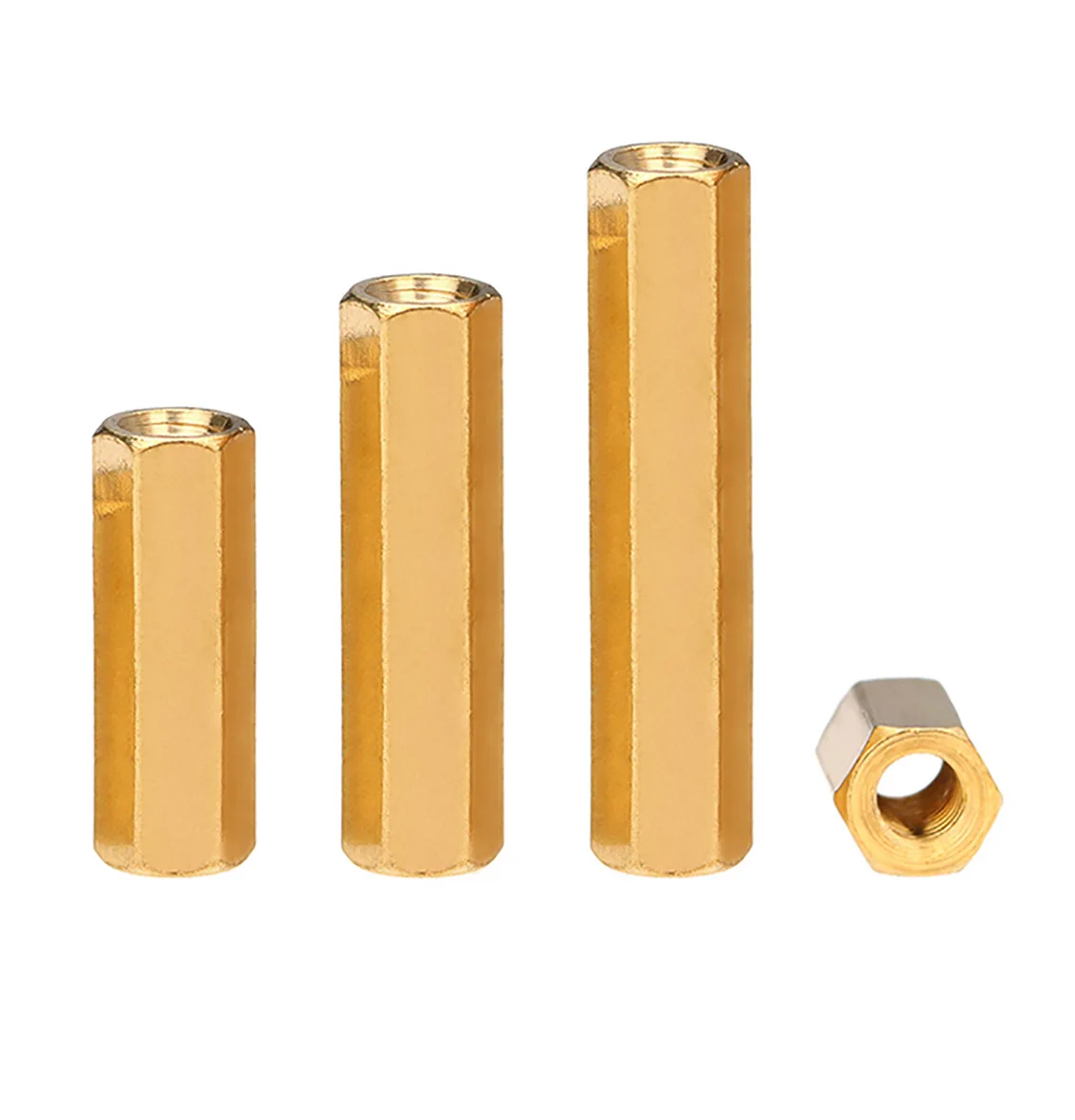 

1Pcs Brass Hex Female To Female Standoff Spacer Column 1/4-20 UNC Hexagon Hand Knob Nuts PCB Motherboard DIY Model Parts