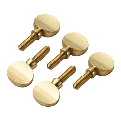 5pcs Brass Sax Neck Tightening Screws Saxophone Replacement Parts Copper Attachment Neck Receiver Tightening Attach Screw Univer