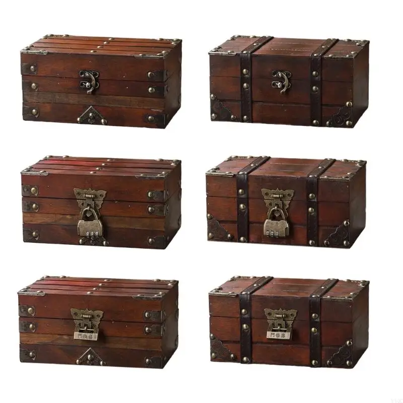 

Handcraft Chinese Themed Locking Jewelry Box Materials Multifunctional Y4QC