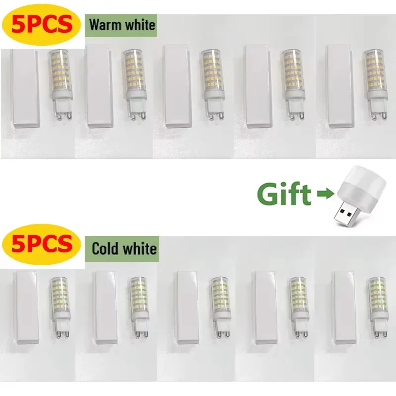 10 قطعة G9 LED مصباح 5 واط 7 واط 9 واط 15 واط التيار المتناوب 220 فولت-240 فولت LED لمبات مصلحة الارصاد الجوية 2835 LED G9 ضوء استبدال 50/150 واط مصابيح الهالوجين ضوء للمنزل مفيدة التسليم السريع 4-6 يوم وصول الشحن المج