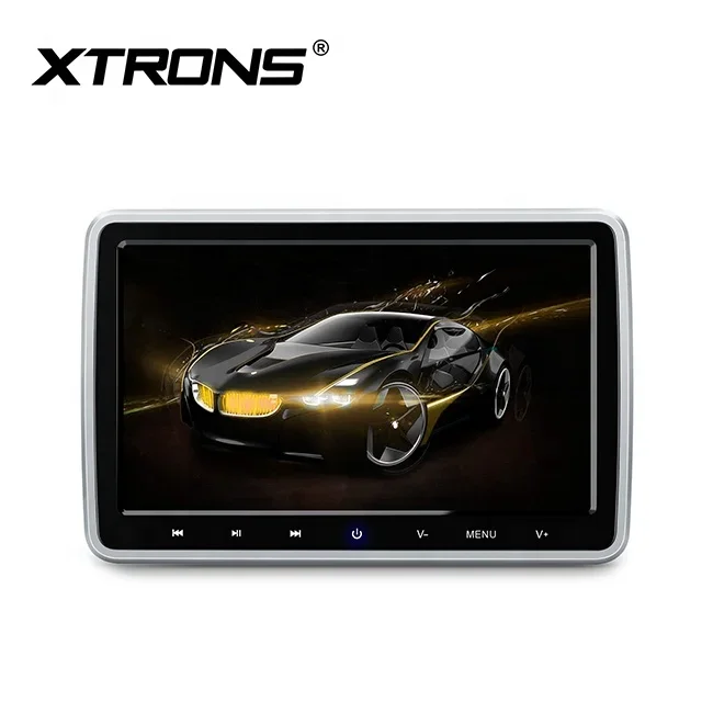 مشغل أقراص DVD بمسند رأس عالمي مقاس 10.1 بوصة من XTRONS يدعم 32 لعبة أصلية، ومشغل Mp5 لمراقبة السيارة #1