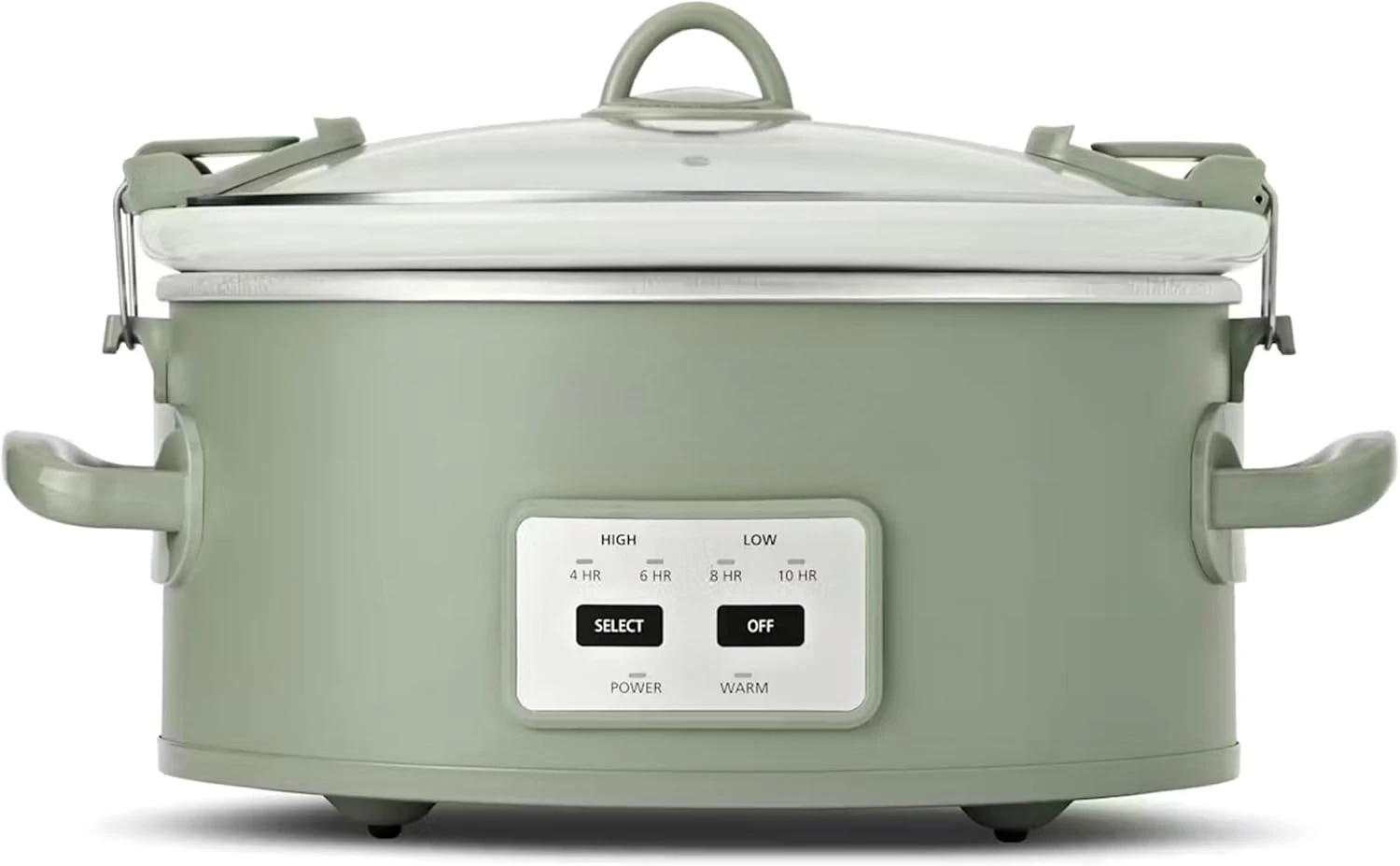 

Locking Lid 6qt Cook and Carry Programmable Slow Cooker Moonshine Green (Green)