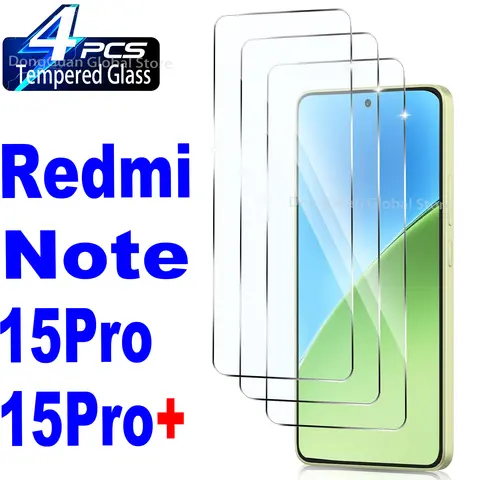 0.2mm For Xiaomi Redmi Note 15 Pro Plus Tempered Glass Fingerprint Unlock Screen Protector Glass Film