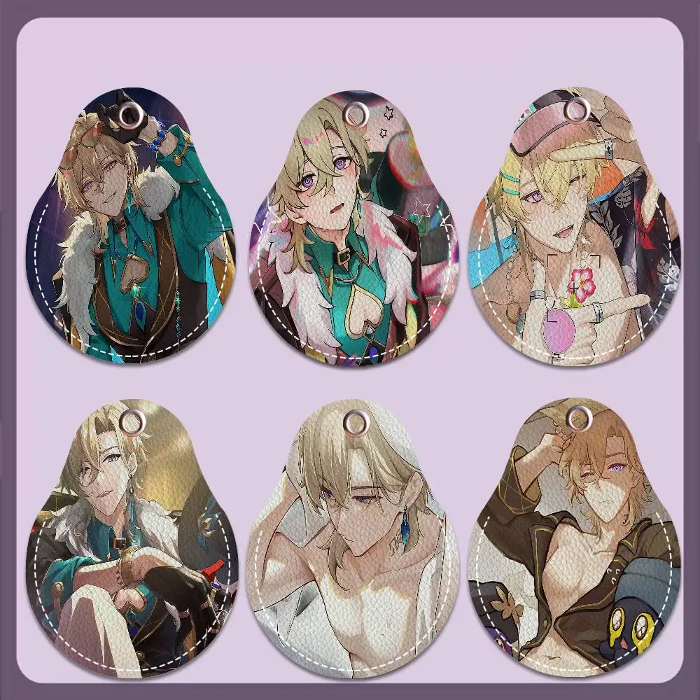 Honkai Star Rail Aventurine Water Drop Access Card Case Anti-verloren Vingerafdrukbestendige kaarthouder Sleutelhanger Anti-valaccessoires