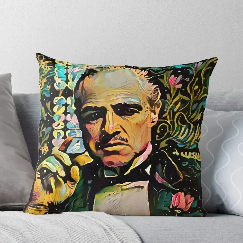 Abstract of Godfather Throw Pillow Sofa Pillow Cover Decorative Cushion christmas pillow case