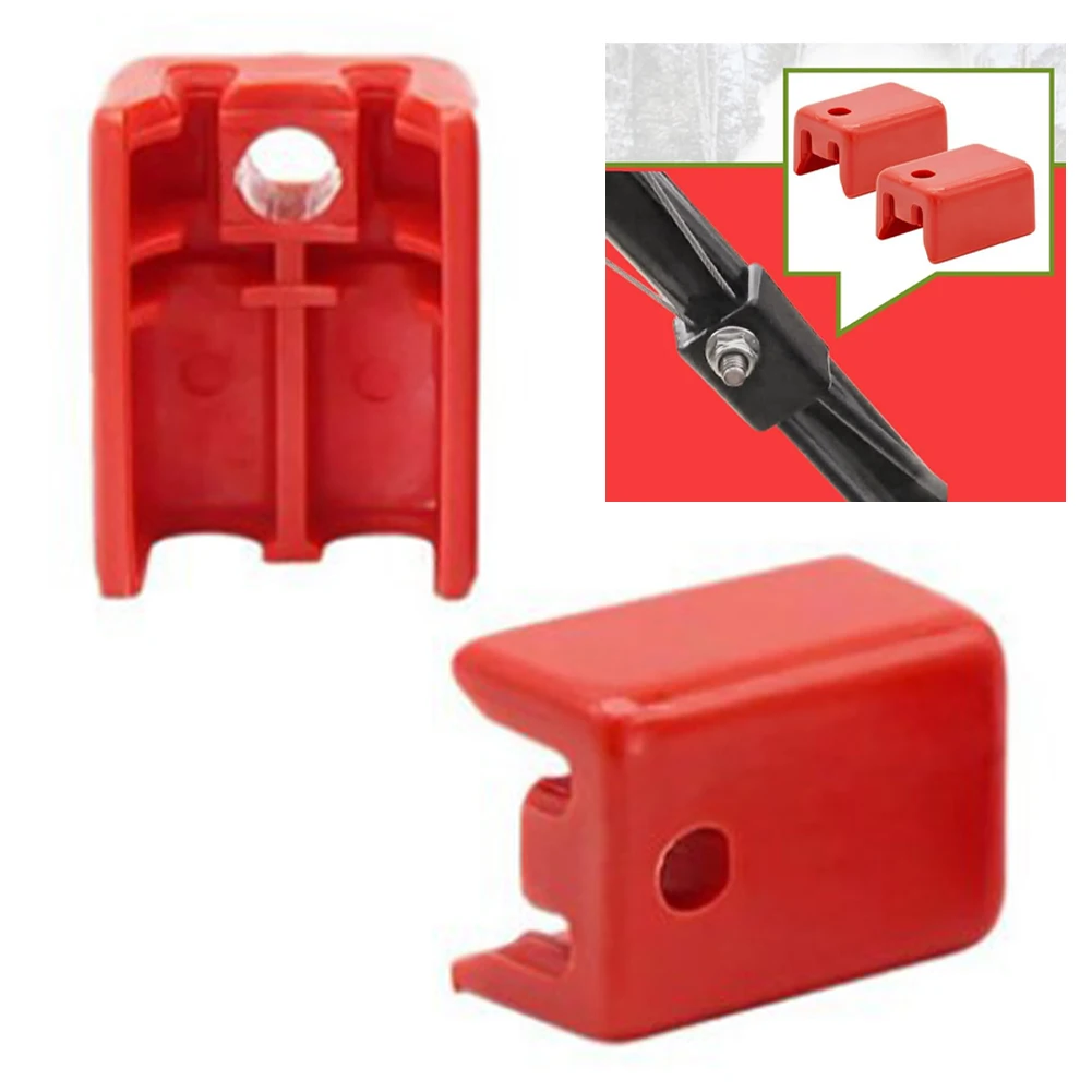 

2 PCS Dual Cable Fitting Holder Compatible with For Craftsman and For TroyBilt Cable Clamp Replacement for Outdoor Yard Tools