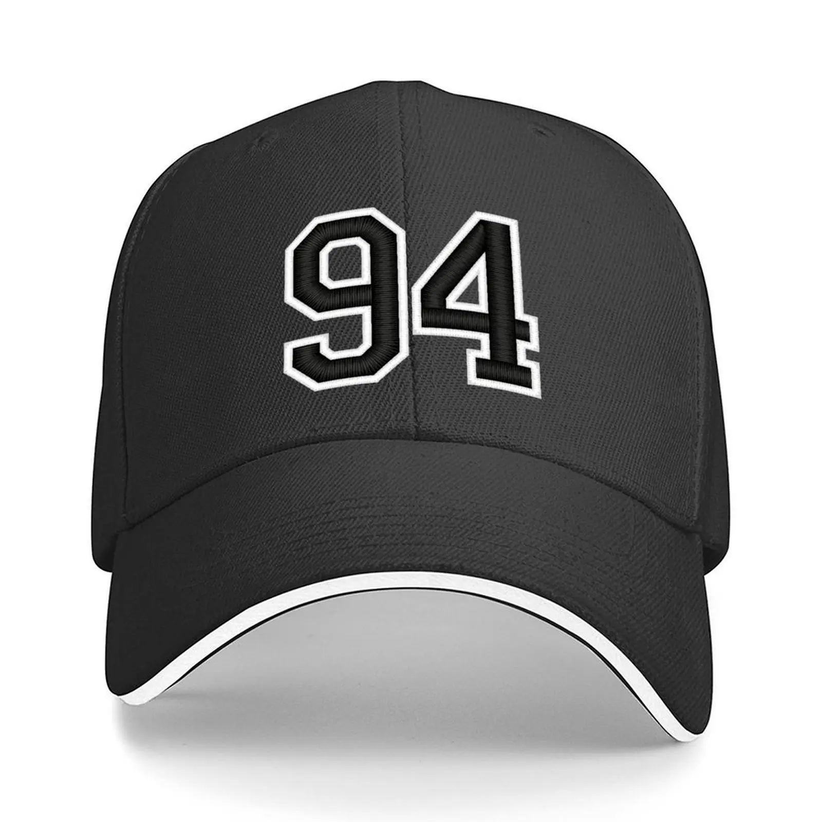 

94 Black Jersey Sports Number ninety-four Football 94 Baseball Cap Male hat hats on offer For Women Men's