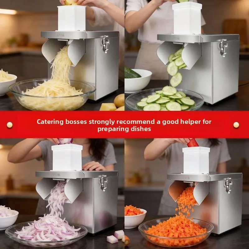 Vegetable cutter Commercial special shredder, multi-functional vegetable carrot potato dicing electric slicer 4