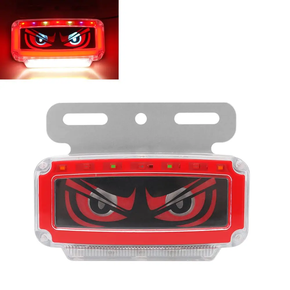 RGB LED Devil's Eye Truck Light Dynamic Effect Multi-Mode Eye Side Marker Lights Ultra-Bright Rectangle Shape