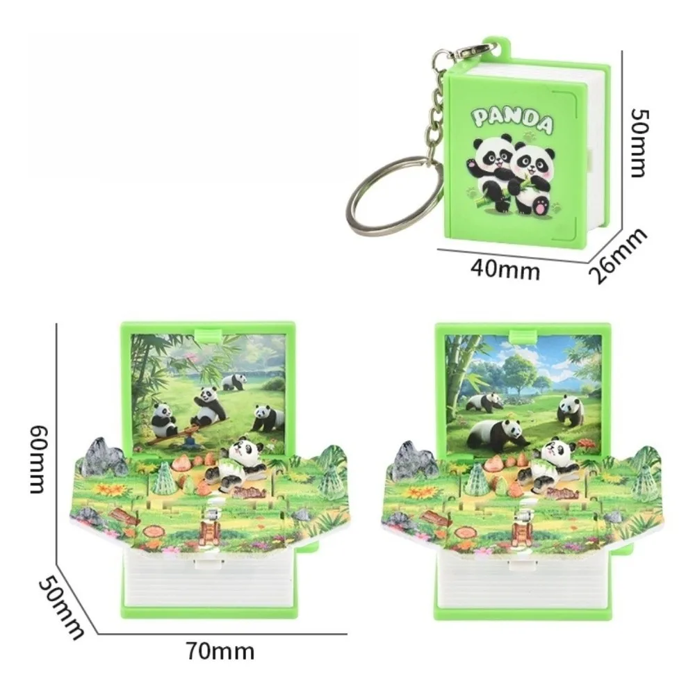 جديد صغير الحجم أضعاف كتاب المفاتيح شاطئ بارك كابيبارا الباندا ثلاثية الأبعاد سلسلة مفاتيح الإجهاد الإغاثة طوي حلقات المفاتيح سيارة لعب الأطفال الاطفال #5